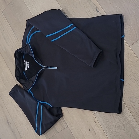 Obermeyer Sweater Men's Large Black 1/2 Zip Lightweight Spring Skiing Sweater - Picture 1 of 9